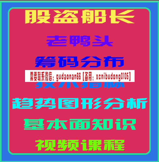 股盗船长老鸭头筹码分布技术指标趋势图形分析基本面知识视频课程