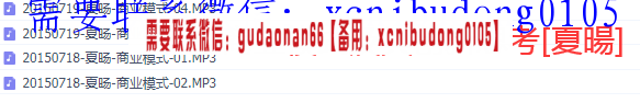 复旦大学管理学院2015年MBA课程录音