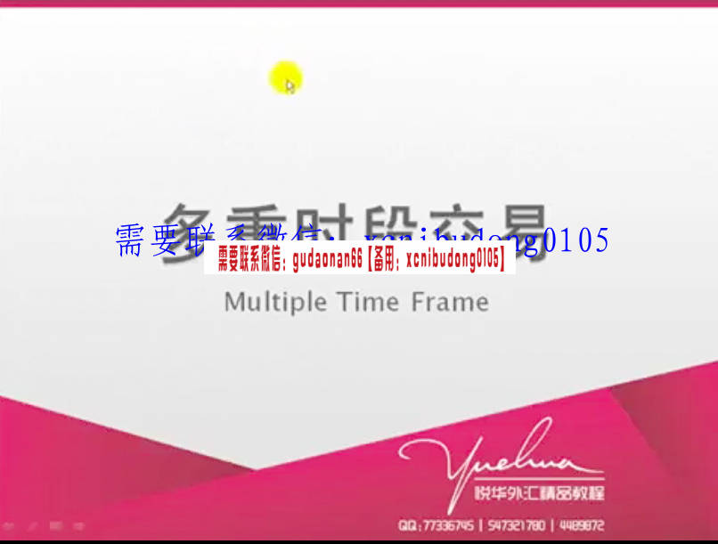 邵悦华悦华交易学院外匯保證金交易系列外汇黄金原油视频课程
