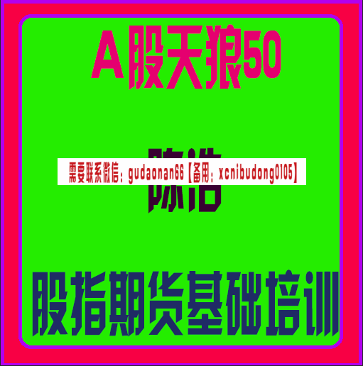 a股天狼50陈浩股指期货基础培训视频课程