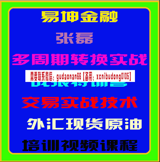 易坤金融孤狼张磊多周期转换实战战狼特训营实战交易技术外汇现货原油培训视频课程
