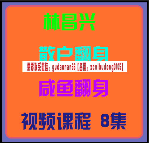 仟和亿爱股轩林昌兴 散户翻身 咸鱼翻身 视频课程 8集