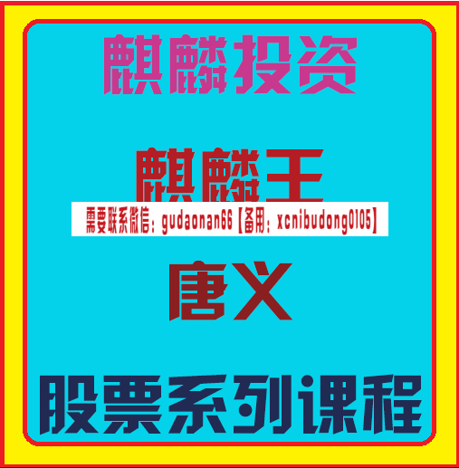 麒麟投资麒麟王唐义股票视频课程