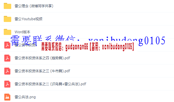 雷公资本投资体系ppt+视频课程