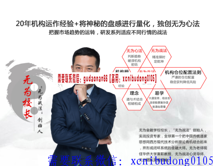 无为学院无为战法王志鬼推磨实战技法