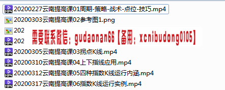 蓝筹老师2020云南提高班四种指数K线视频课程