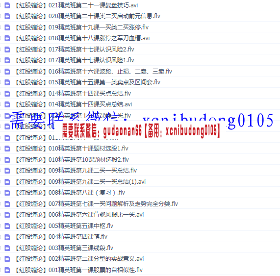 红股缠论2019年红股缠论精英班进阶班高清原版视频
