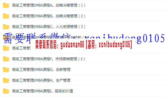 欧洲高级工商管理硕士（EMBA）课程录音