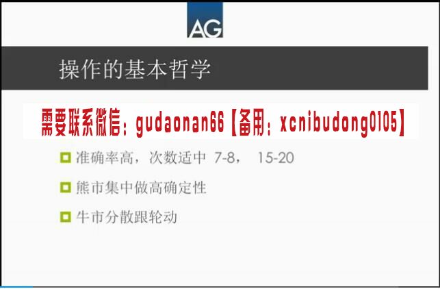 ag作手必修课成交量形态图形趋势线分时技术高清系统课