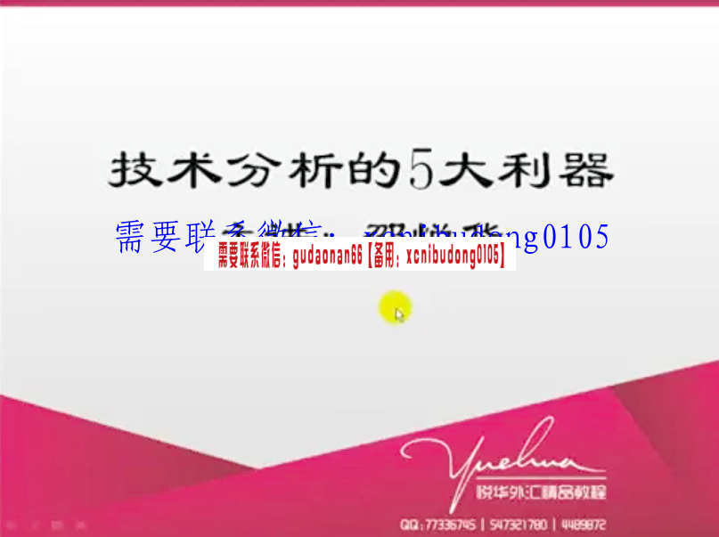 邵悦华悦华交易学院外匯保證金交易系列外汇黄金原油视频课程