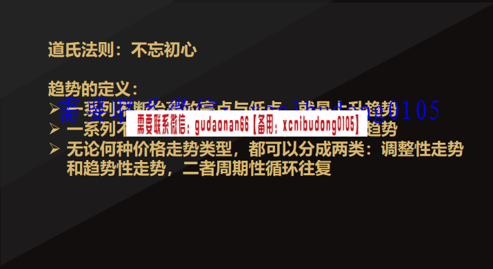 老魏一凡期货趋势转折判断法则W底与123法则期货视频课程培训