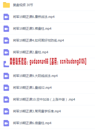 量学大讲堂韩将军韩月龙19期十九期视频课程