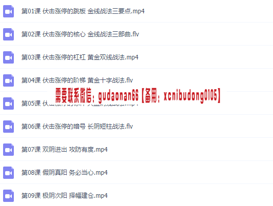 量学云讲堂仲展龙头密探量学白马密探第26期视频课程