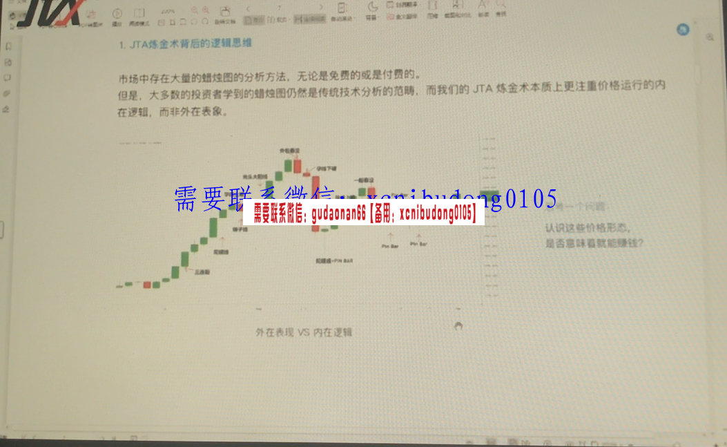 杰克交易学院JTA炼金术付费学员视频30课视频课程