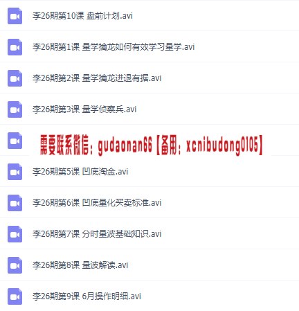 量学云讲堂李亚民26期视频课程