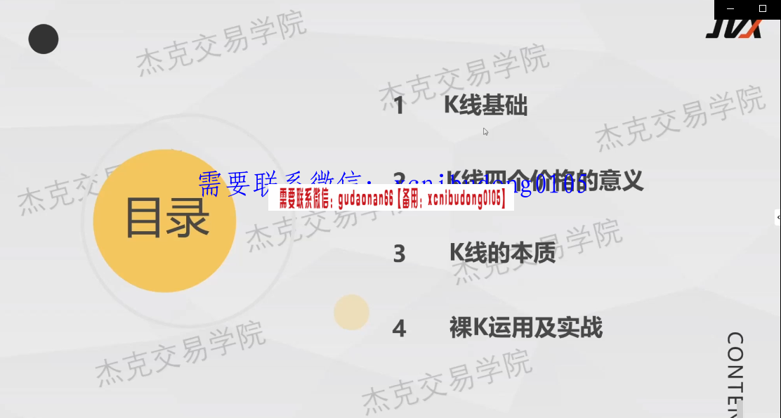 杰克交易学院jack校长 2021年pa价格行为交易系统 外汇交易高清视频课程