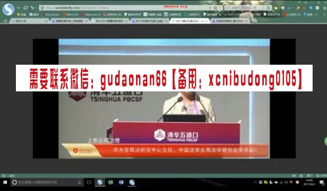 2017年清华大学五道口金融论坛视频
