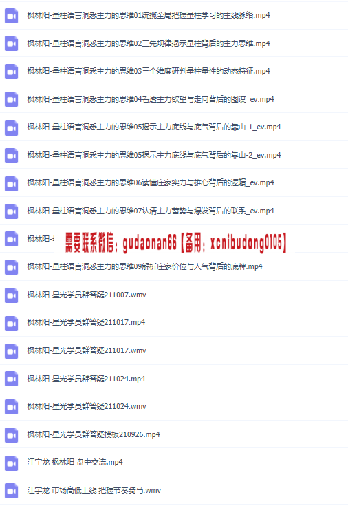 量学云讲堂江宇龙枫林阳 27期 量柱语言洞悉主力的思维视频课程
