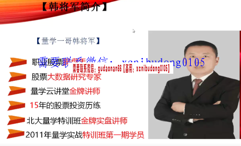 量学云讲堂韩月龙 韩将军打造量学黄金架构思维第29期 2021年 视频+指标 54个