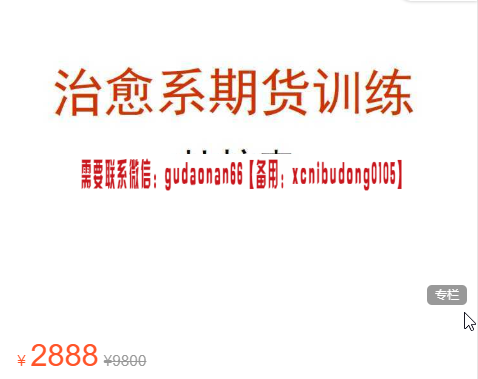 杜核森 2021年治愈系期货训练12讲视频课程