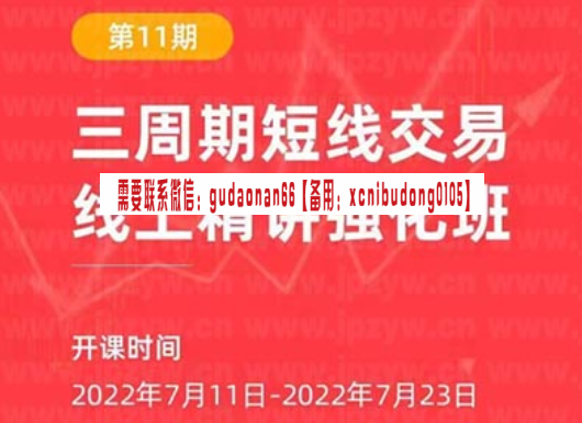 陈凯 2022年 诸葛就是不亮 三周期短线强化班11期 视频课程
