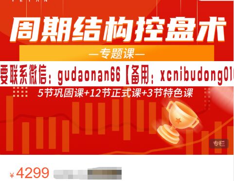 许涛 周期结构控盘术视频课程