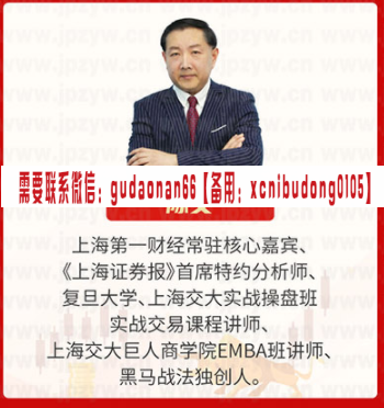 陈文 黑马战法 操作认知突破及实战操盘进阶 视频课程