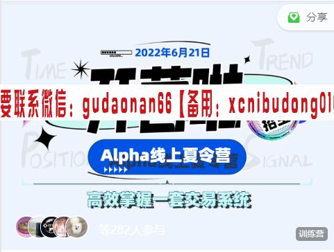 金十交易学院TTPS-alpha夏令营2022视频课程