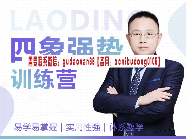 老丁说股 四象强势训练营 视频课程