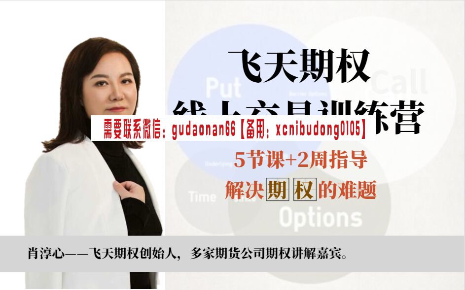 肖淳心：“飞天期权”线上交易训练营
