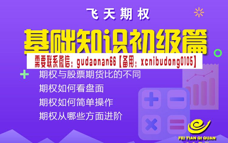 肖淳心 飞天期权：基础知识初级篇