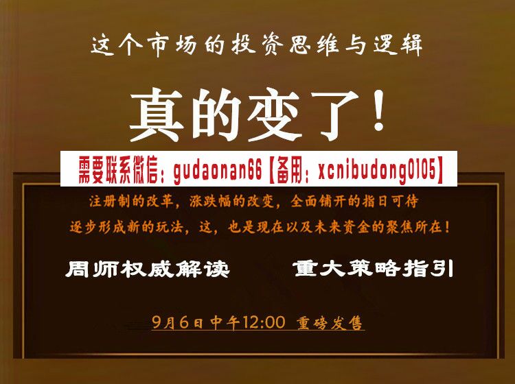 周志伟 解读资本市场大变革，重大策略指引市场新玩法
