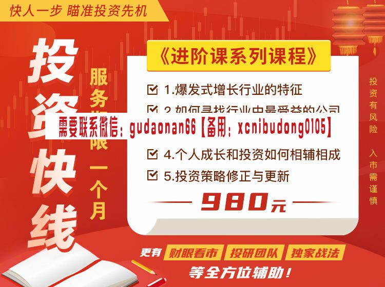 胡意玮 投资快线 股票课程视频
