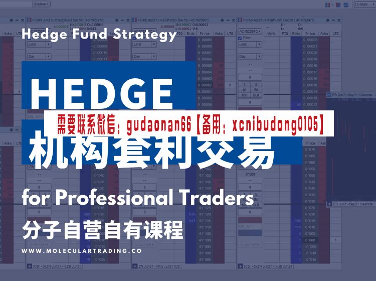 分子自营/交易员空间 机构套利交易多种长线策略（【独家交易课】适合中长线交易者）