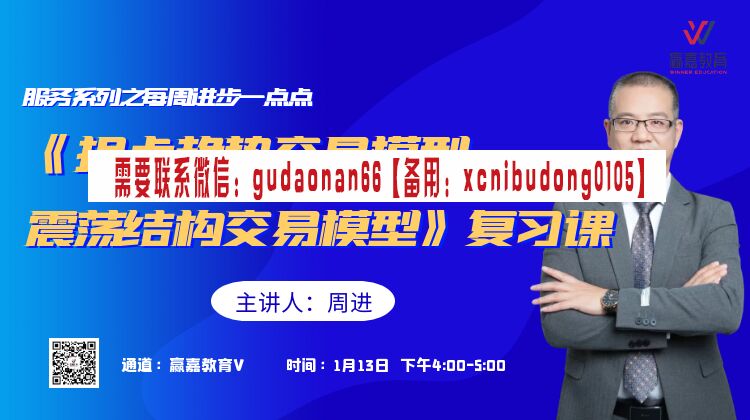 周迅 《拐点趋势交易模型与震荡结构交易模型》复习课