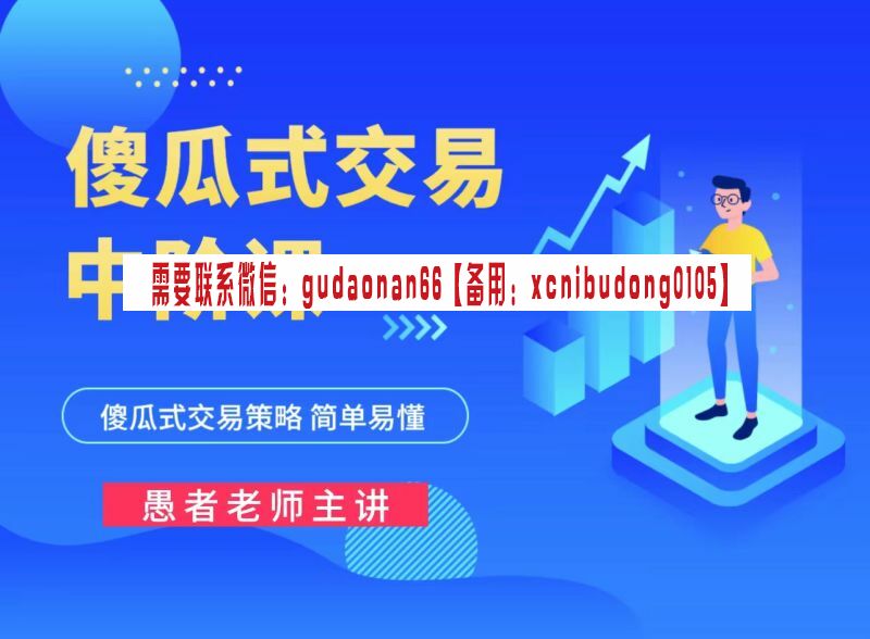愚者老师 傻瓜式交易策略课程（中阶）期货视频课程