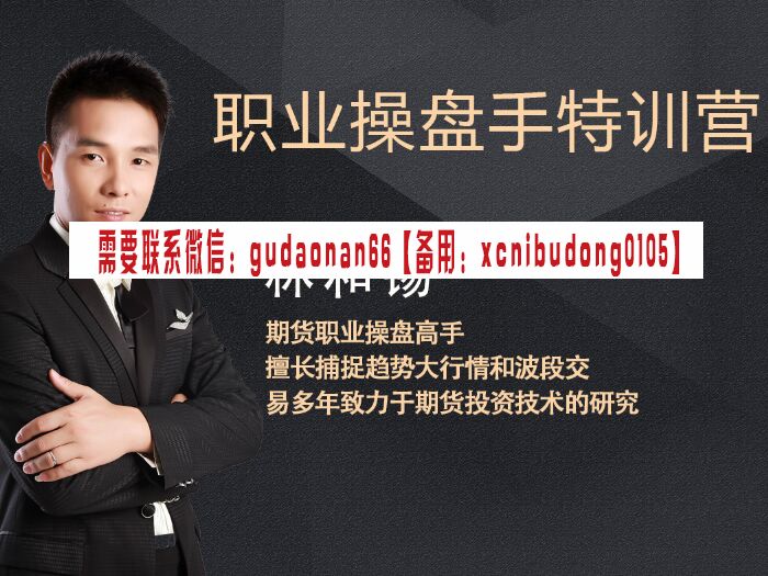 林和锡 职业操盘手特训营 期货视频课程