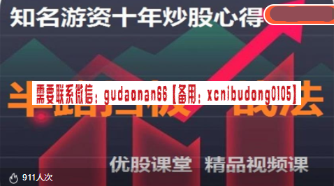 优股课堂 半路扫板战法 视频课程