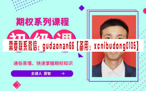 景智 华智期权初级课程 升级版 视频课程