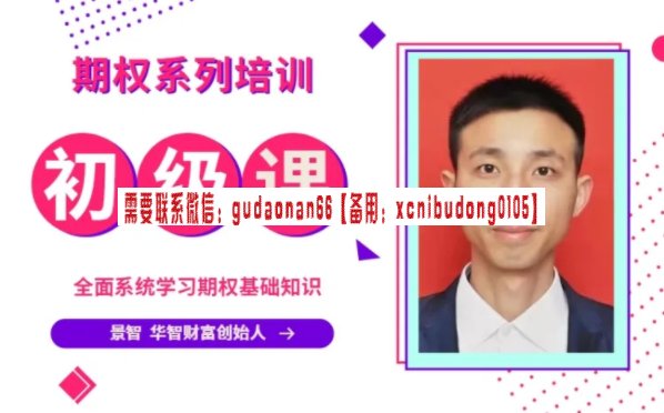 华智期权景智期权初级课程 视频课程
