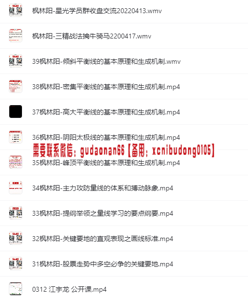 量学云讲堂江宇龙枫林阳31期 量柱语言洞悉主力的思维视频课程