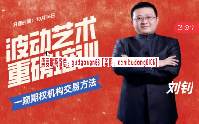 刘钊 波动艺术班期权视频课程