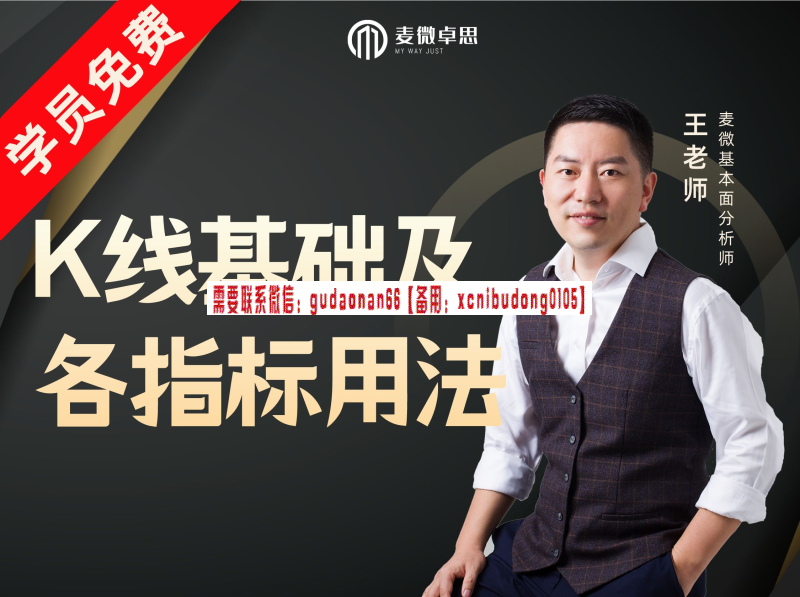 王韬溢 K线基础及各种指标底层用法视频课