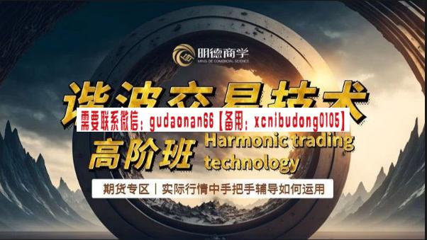 明德商学院 钟奎明   谐波交易系统高阶班实战课程