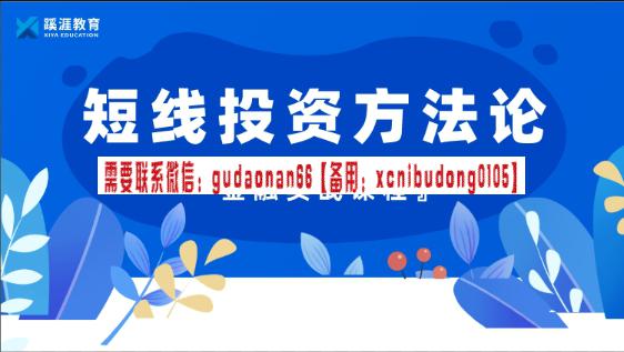 阿尔法涨停 短线投资方法论 视频课程