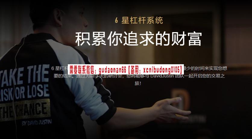 David Justin 六星杠杆系统视频课程