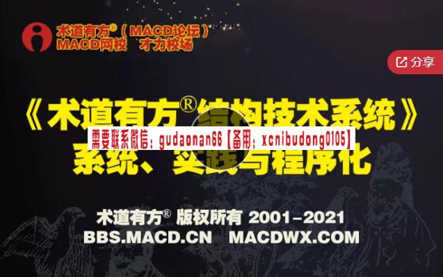 术道有方 运行周期目标空间区间判断结构拆分突破系统 股票内部培训视频课程