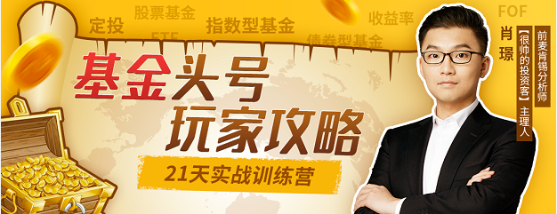 肖璟 基金头号玩家攻略 21天实战训练营
