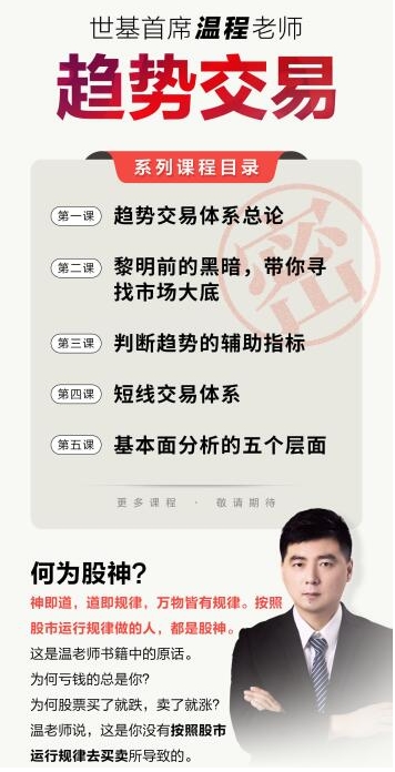 温程 世基投资温程 趋势交易体系