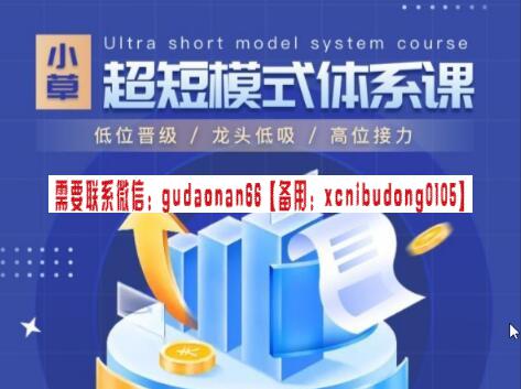 小草超短模式体系课竞价系统-低位晋级/龙头低吸/高位接力